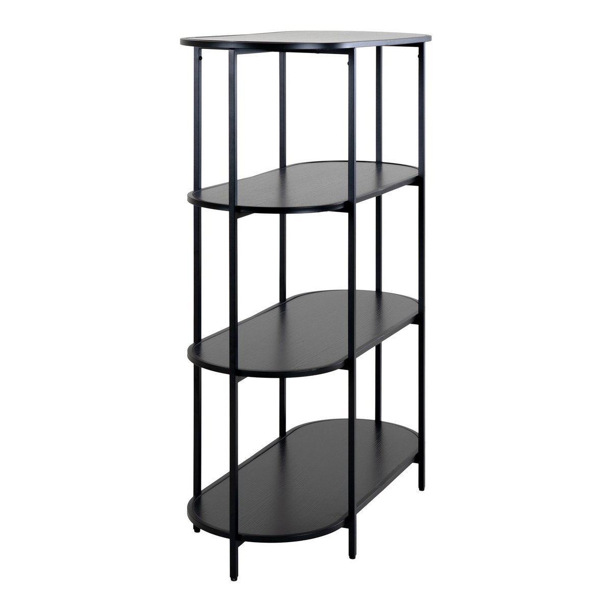 Etagère Vita - Ovale 85x36x111 cm - Noir