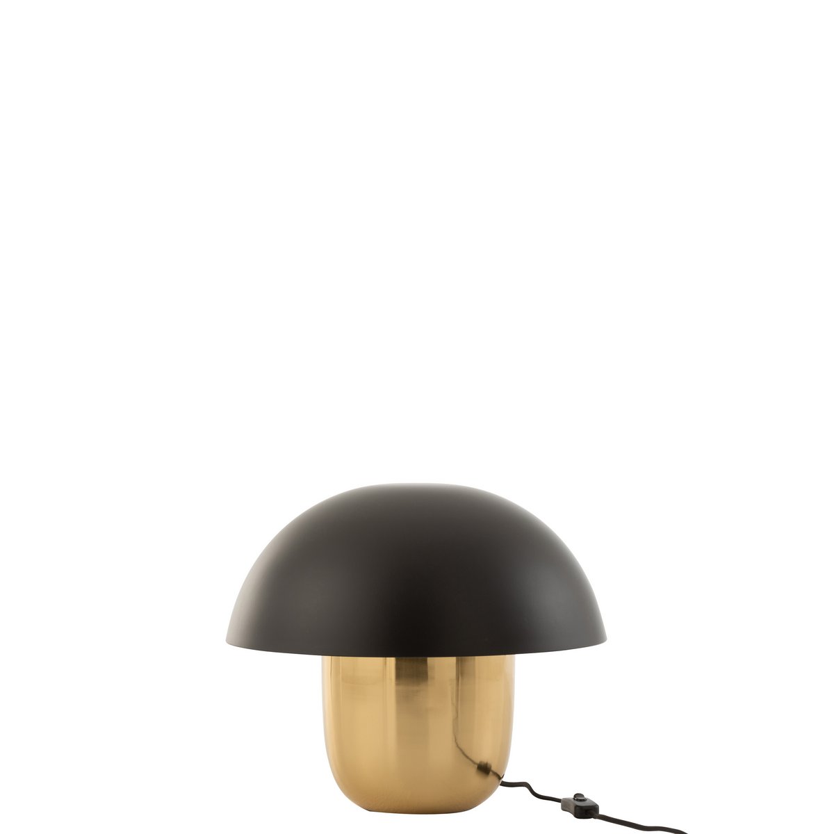 Lampe J-Line Mushroom - fer - noir/or - petit