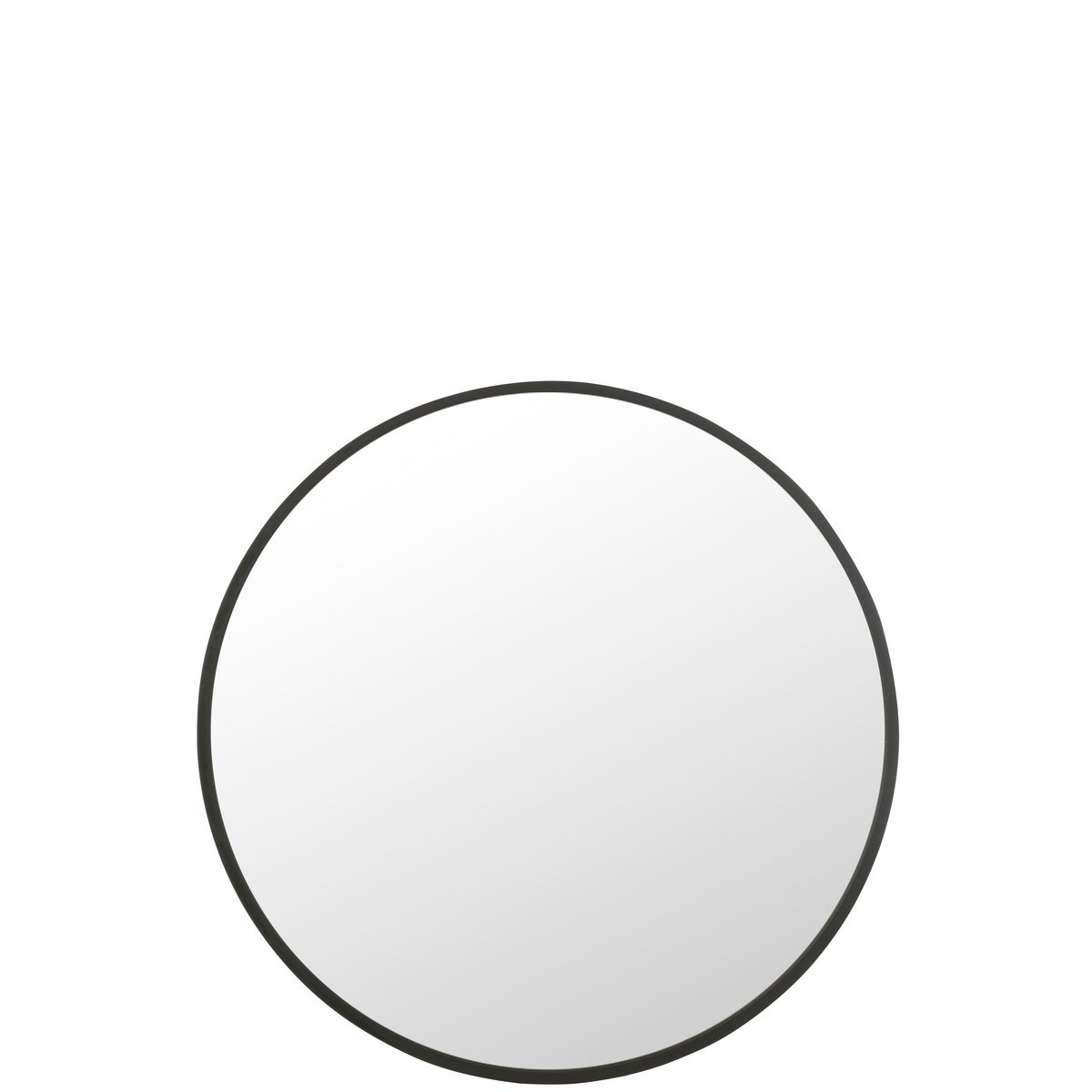 Miroir J-Line Rond - Noir - Métal Mat - Extra L