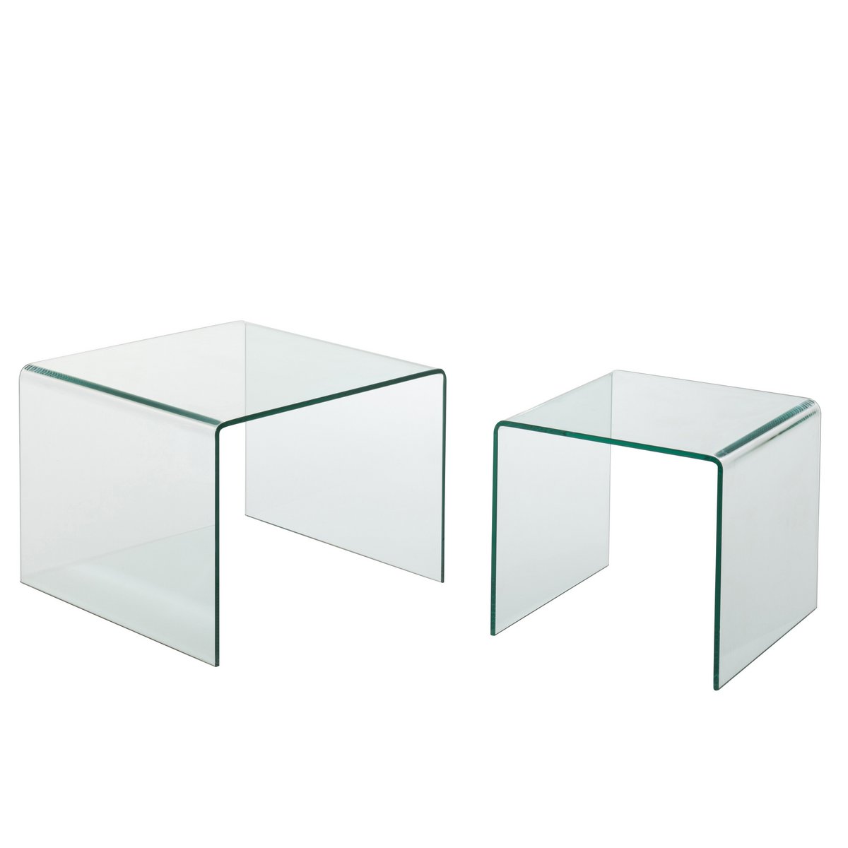 Table d'appoint J-Line - verre - transparent