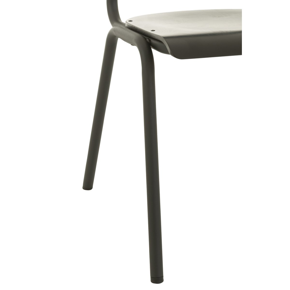 Chaise J-Line - bois/métal - noir