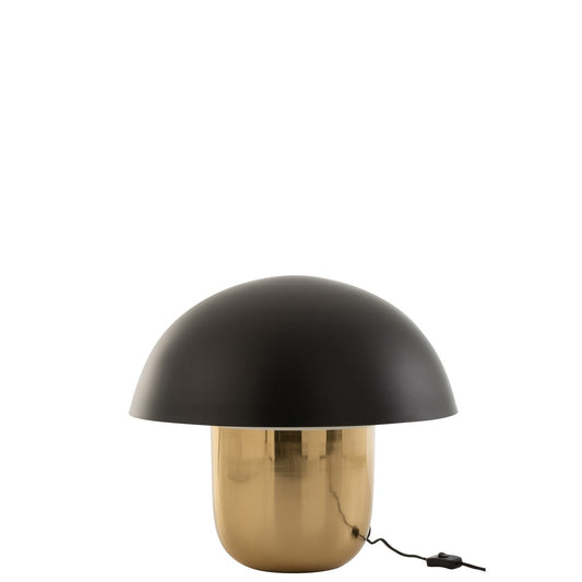 Lampe J-Line Mushroom - fer - noir/or - grand