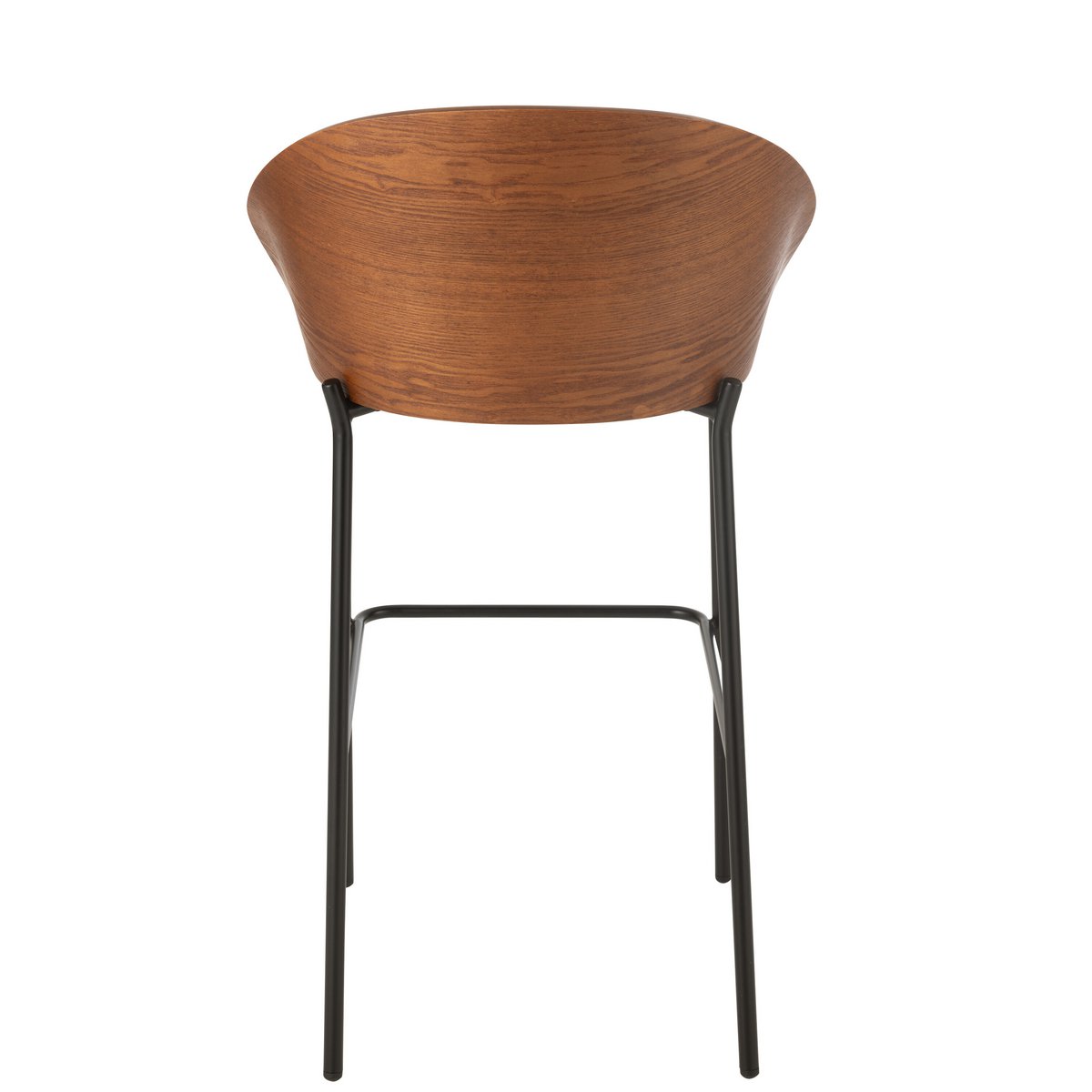 J-Line Tabouret de bar Lone Contreplaqué/Métal Marron/Beige