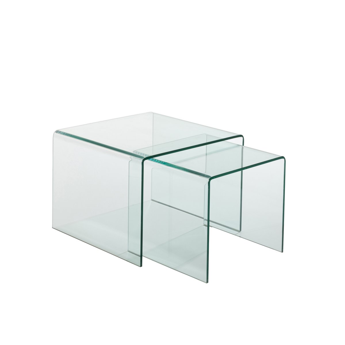 Table d'appoint J-Line - verre - transparent