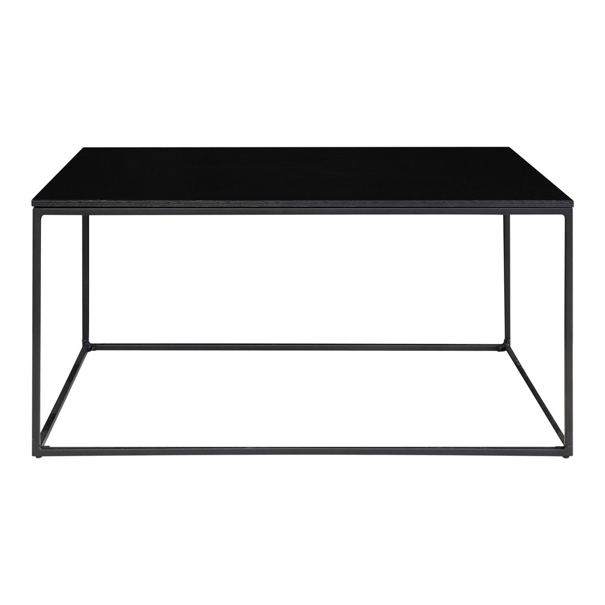 Table basse Vita - noir, acier, 60x90x45cm