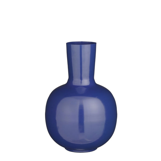 Vase Dara - H42 x Ø28 cm - Métal - Bleu