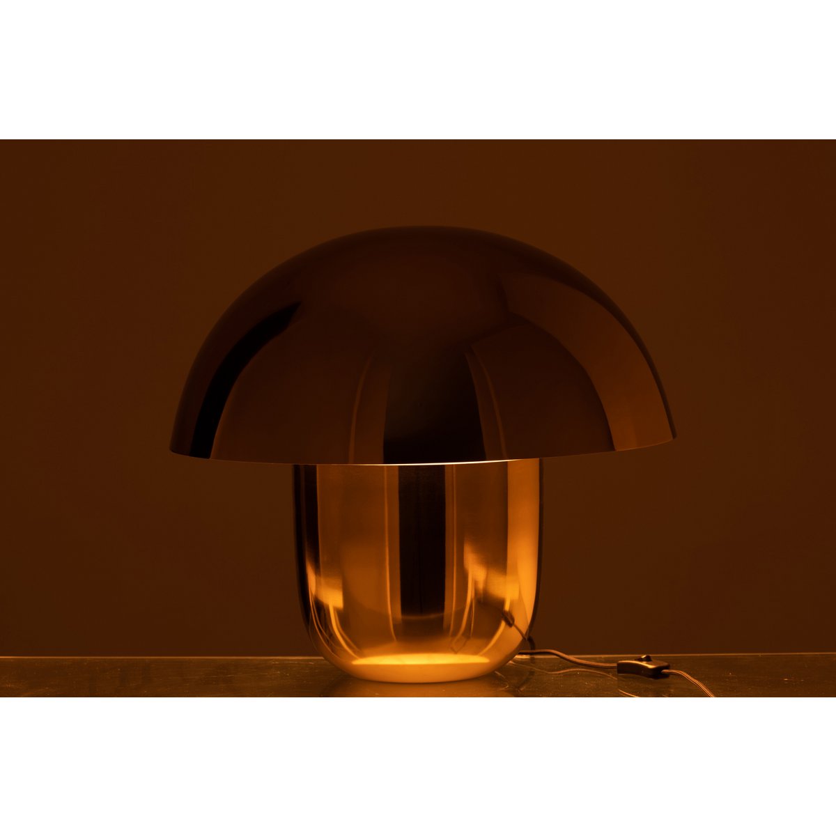 Lampe J-Line Mushroom - fer - or - grand