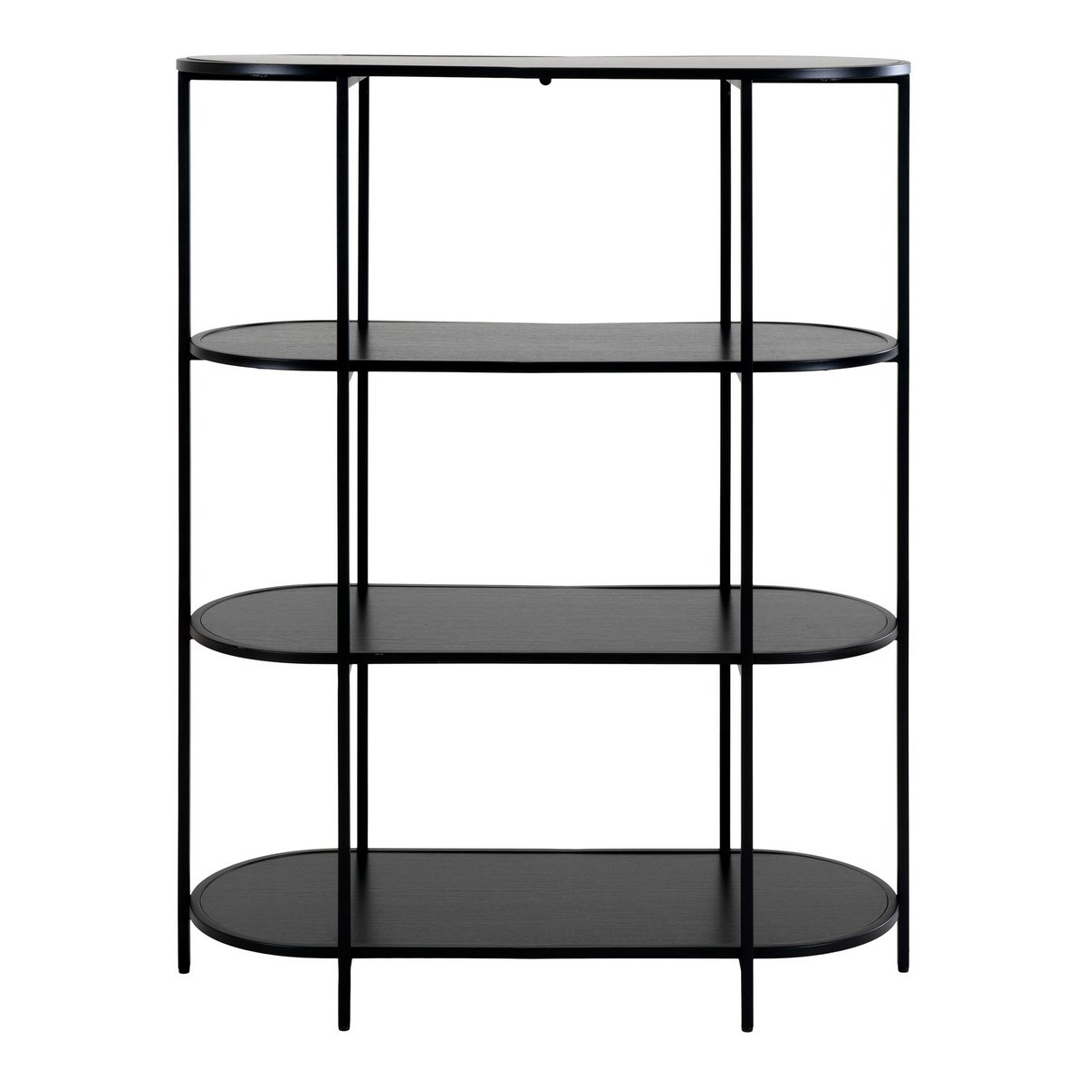 Etagère Vita - Ovale 85x36x111 cm - Noir