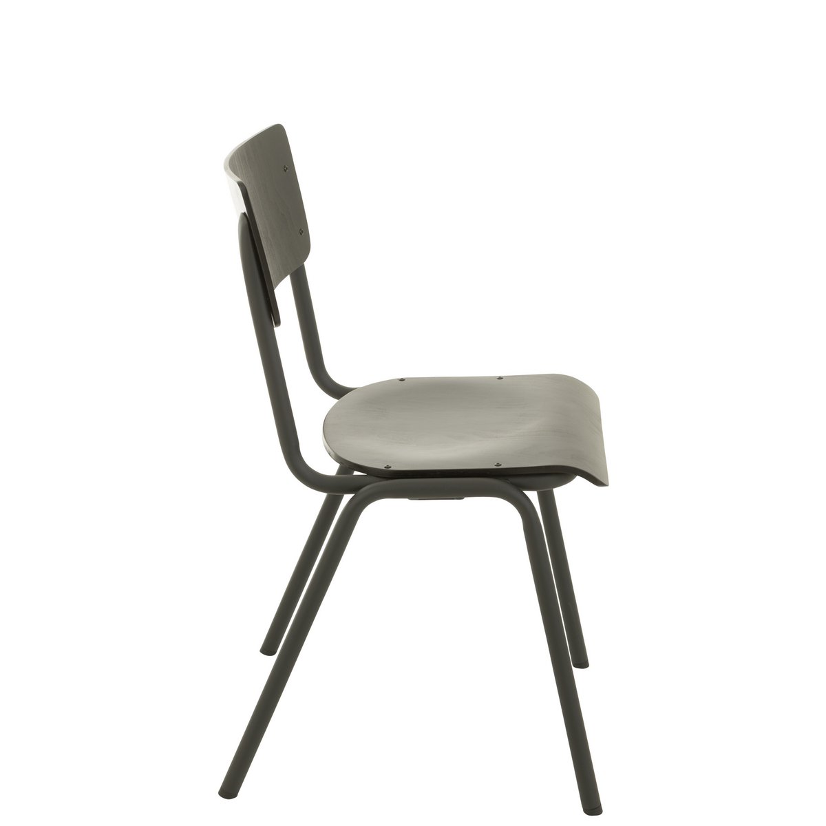 Chaise J-Line - bois/métal - noir