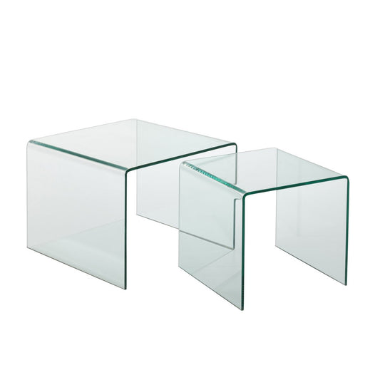 Table d'appoint J-Line - verre - transparent