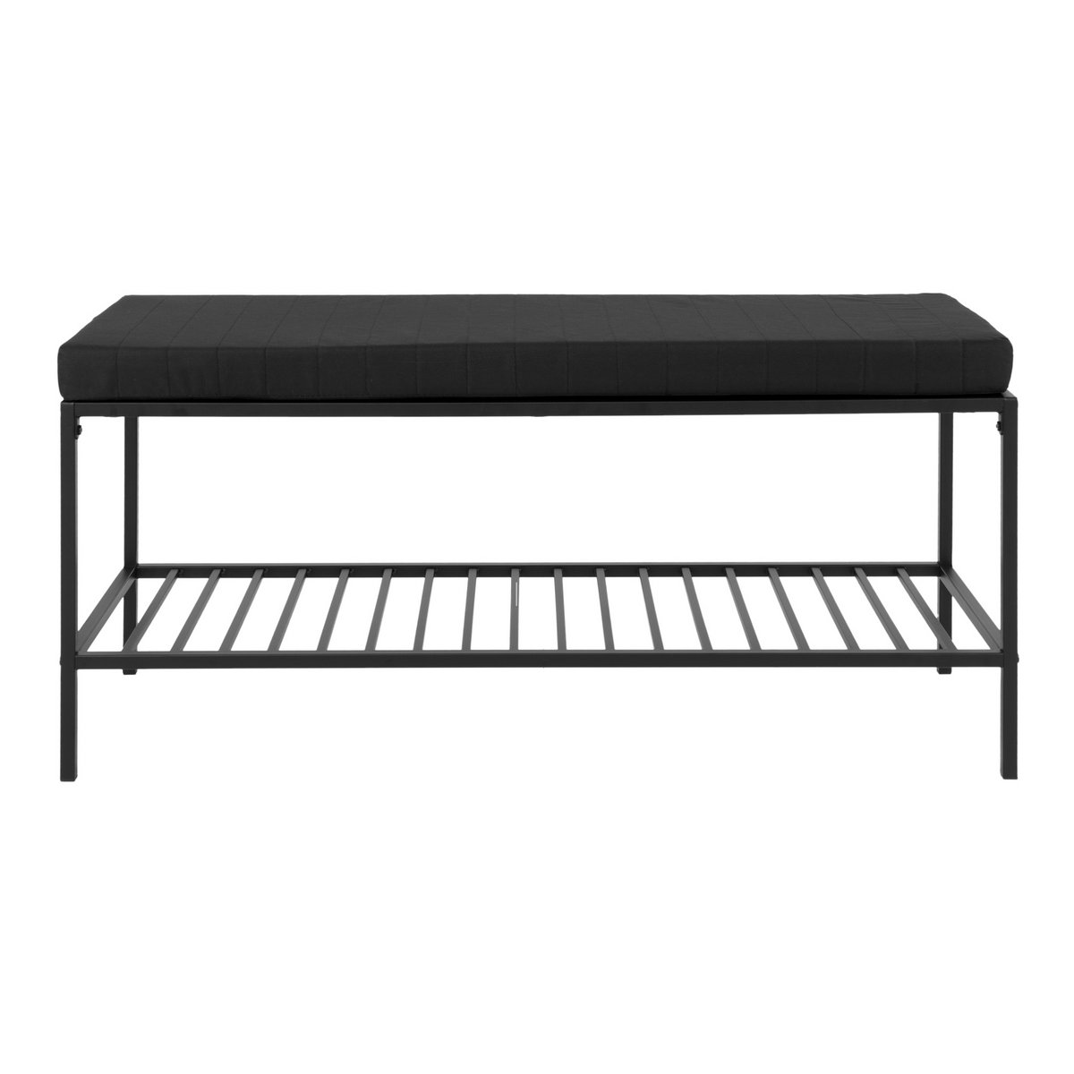 Banc Vita - noir, acier, 100x36x48,5cm