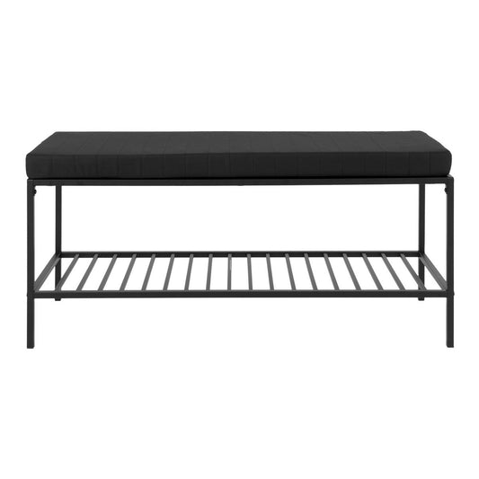 Banc Vita - noir, acier, 100x36x48,5cm