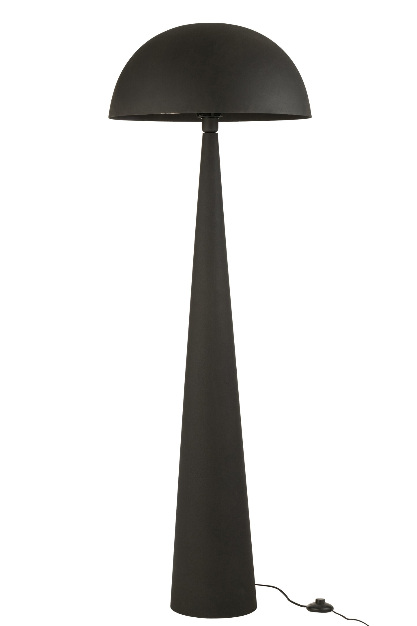 Lampe Champignon Metal Mat Noir